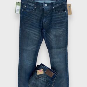 Men's Skinny Fit Vintage Blue Black Jeans DL4294
